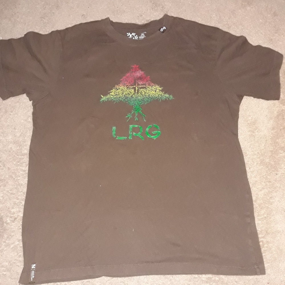 Tan LRG Multicolored tree shirt